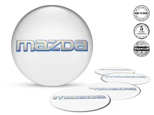 Mazda Harzgewölbte Aufkleber Rennsport-Felgenlogos